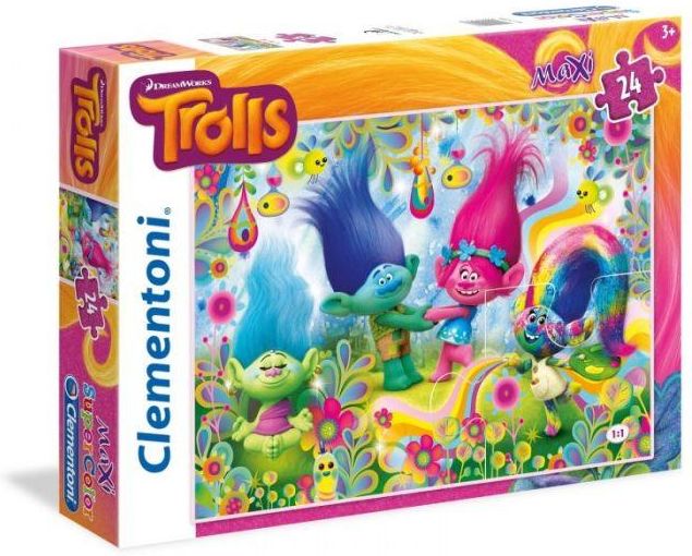 Clementoni Puzzle 24 El Maxi Trolls 24058 Ceny I Opinie Ceneo Pl