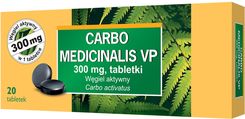 Lek na trawienie Carbo medicinalis VP 300mg 20 tabletek - zdjęcie 1