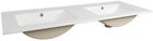 Umywalka meblowa Comad Lava 121x48 cm prostokątna biały połysk UM-8003-LAVA 120D | -8% w Klubie Komfort