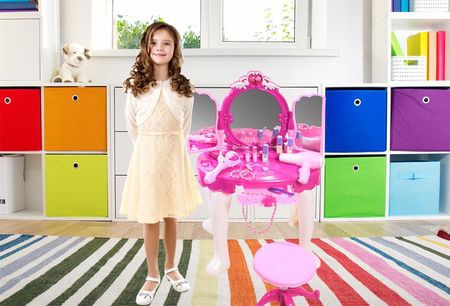 Malplay Toaletka dla Dziewczynki z Lustrem i Wejściem Mp3 Girl - zdjęcie 5
