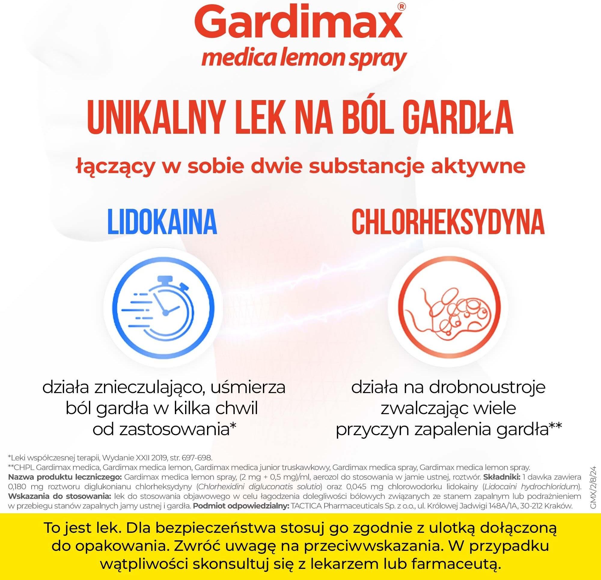 Gardimax Medica Lemon Spray 30ml Opinie I Ceny Na Ceneo Pl