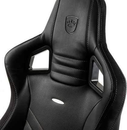 Noblechairs EPIC czarny, złote obszycie NBL-PU-GOL-002 - zdjęcie 3
