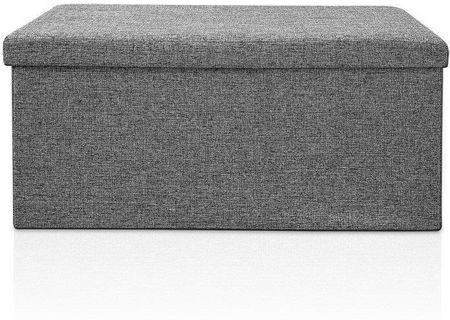 Wideshop Puf Kufer Siedzisko Szary 101620 - zdjęcie 2