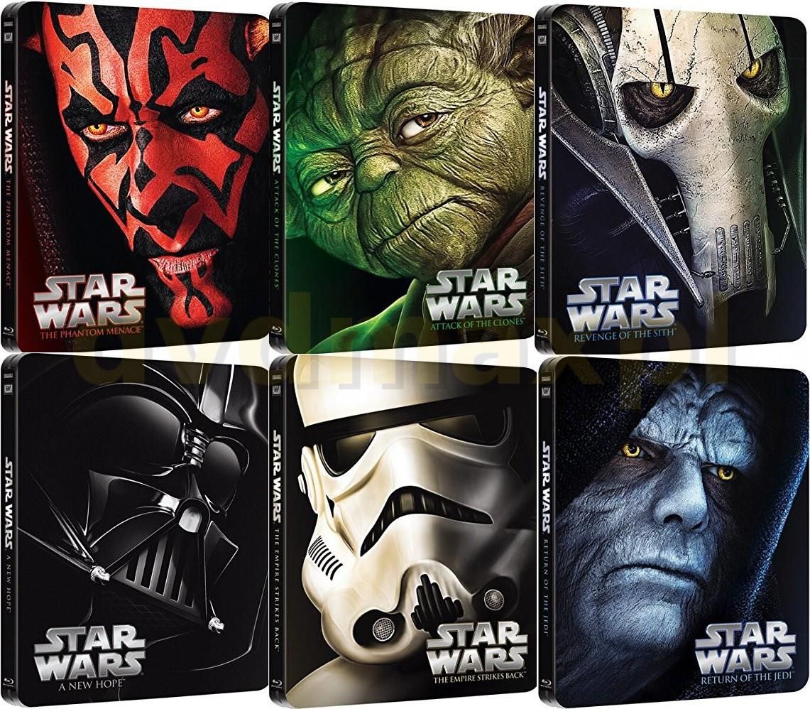 Film Blu Ray Star Wars Episodes I Vi Complete Steelbook Collection