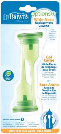 Dr Brown'S Komplet Części Zamiennych Do Butelek Szerokich Options 270Ml - zdjęcie 2