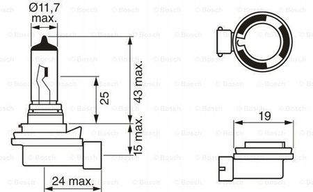 Żarówka H8 35W 12V PureLight BOSCH 1 987 302 081 - zdjęcie 3