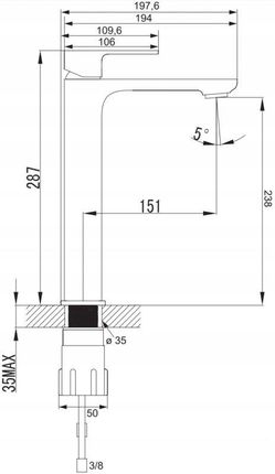 Omnires Apure AP2212 CRB - zdjęcie 2
