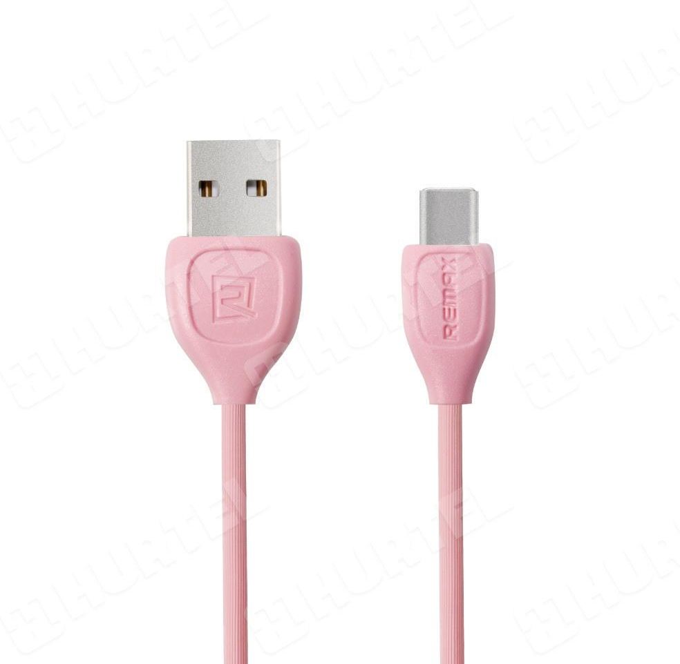 Remax RC 050a Lesu kabel USB Type C 1m Różowy Adaptery Kable