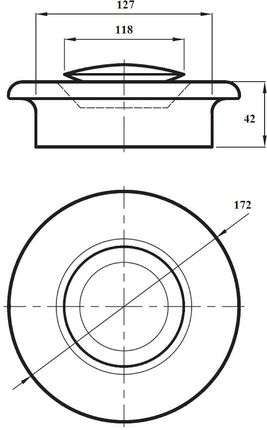 Darco Anemostat 125 mm chromoniklowy z ramką - zdjęcie 2
