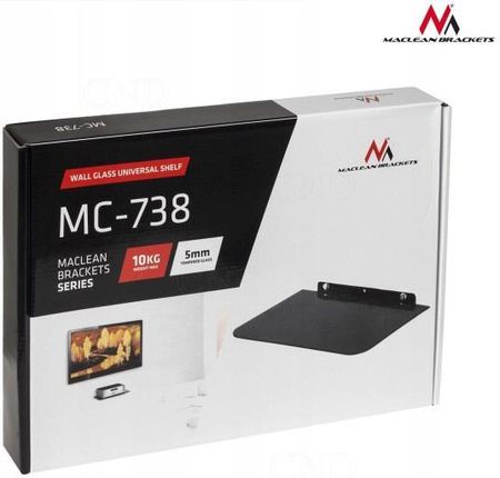 Maclean Półka pod DVD do 10kg pojedyńcza MC-738 - zdjęcie 4