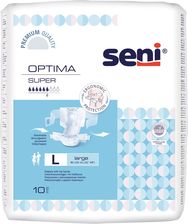 Zdjęcie Seni Optima Super pieluchomajtki z pasem biodrowym rozmiar L 10szt. - Tyczyn