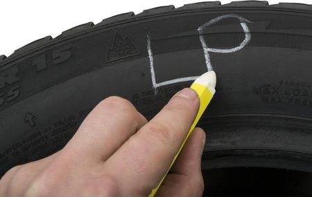 Kreda do opon, marker ATS - biała - biały - zdjęcie 2