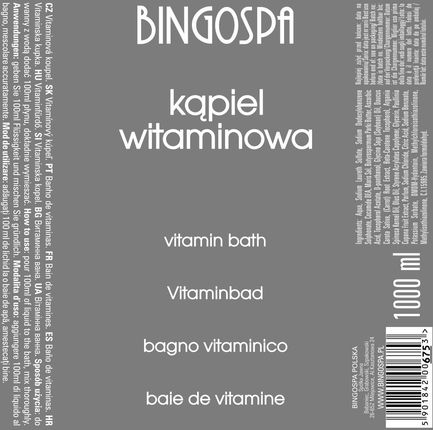 BINGOSPA Kąpiel Witaminowa 1000 ml - zdjęcie 2