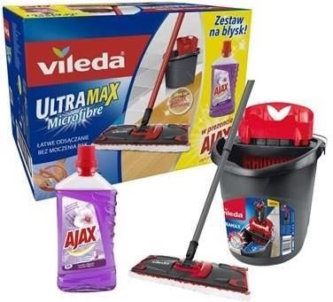 Vileda Zestaw mop z wiadrem ultramax z Ajaxem (151491) - zdjęcie 3