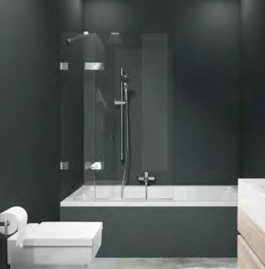 Zdjęcie Huppe Parawan składany Solva pure bezramowy na wymiar lewy SR4880.092.322 Anti-plaque - Wrocław