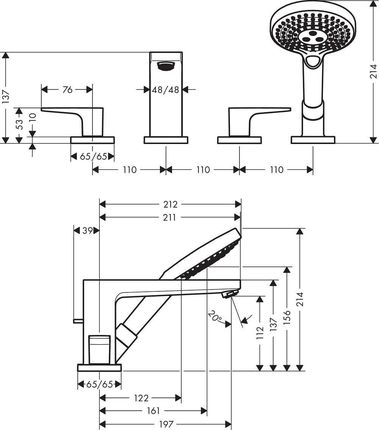 Hansgrohe Metropol Loop chrom 74553000 - zdjęcie 2
