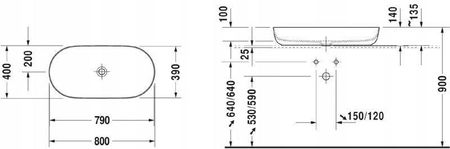 Duravit LUV 80x40 0379800000 - zdjęcie 2