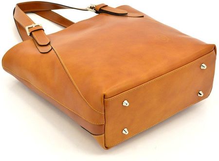 Torebka skórzana vp001l Camel - Camel \ Skóra licowa - zdjęcie 2