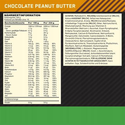 Optimum Nutrition Serious Mass 5450g - zdjęcie 2
