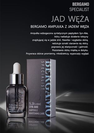 Bergamo Koreańskie Serum Jad Węża 30 ml - zdjęcie 4