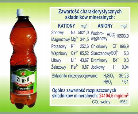 Zuber Mineralna Woda Lecznicza 12 x 0,5L - zdjęcie 4