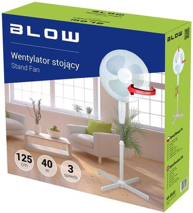 kontext Wentylator stojący podłogowy 16 40W biały - zdjęcie 3
