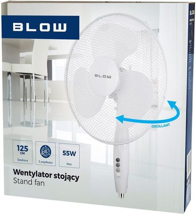 kontext Wentylator stojący podłogowy 16 40W biały - zdjęcie 6