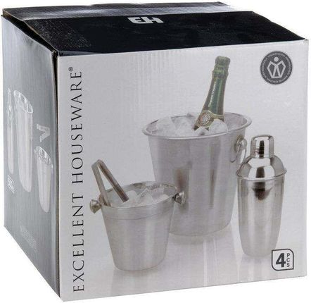 Eh Excellent Houseware Zestaw Barmański: Stojak Na Alkohol Pojemnik Na Lód Szczypce Shaker (B00Vby1Ow2) - zdjęcie 2