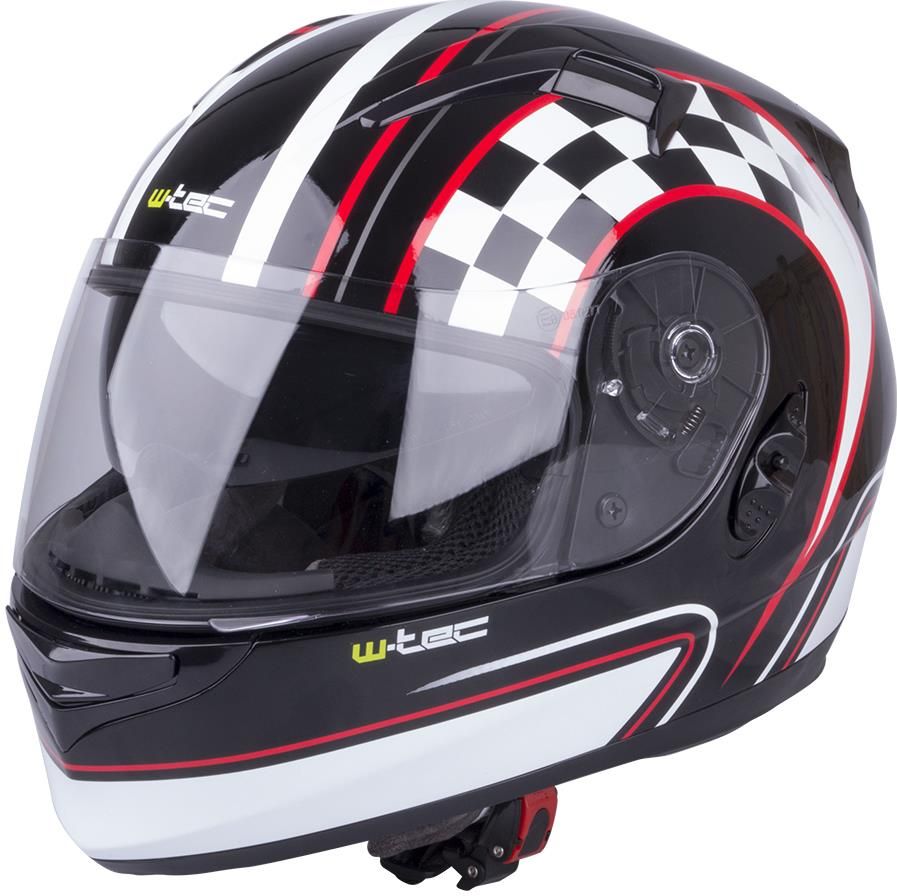 Kask motocyklowy W Tec Kask Motocyklowy V122 Czarno Biały Xs 54