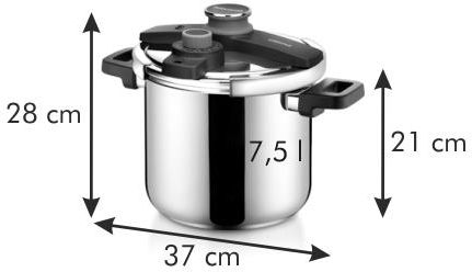 tescoma Szybkowar ciśnieniowy ze stali nierdzewnej ULTIMA ACERO 7,5 l - zdjęcie 2