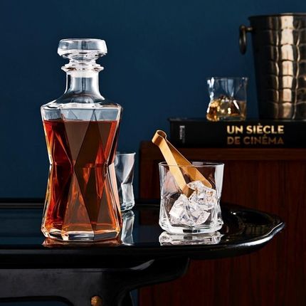 bormioli rocco Karafka szklana z 6 szklankami do whisky CASSIOPEA 1 l - zdjęcie 4