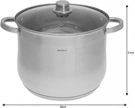 Klausberg Garnek Gastro 10,7L 26Cm (Kb7164) - zdjęcie 3