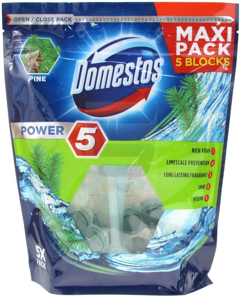 Domestos Power 5 Koszyk Do WC Pine Maxi Pack 5 X 55 G Opinie I