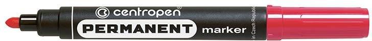 Zdjęcie Centropen Marker Czerwony Permanentny Okrągła Końcówka 2,5Mm (585660104) - Czempiń