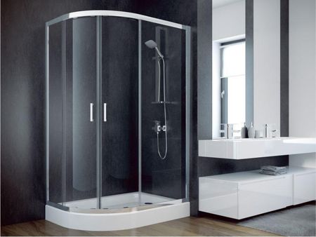 Besco Modern 100x80x185cm Szkło Grafitowe (MA10080G) - zdjęcie 3