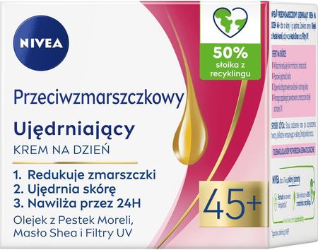 Krem Nivea Przeciwzmarszczkowy Ujędrniający 45+ na dzień 50ml - zdjęcie 3