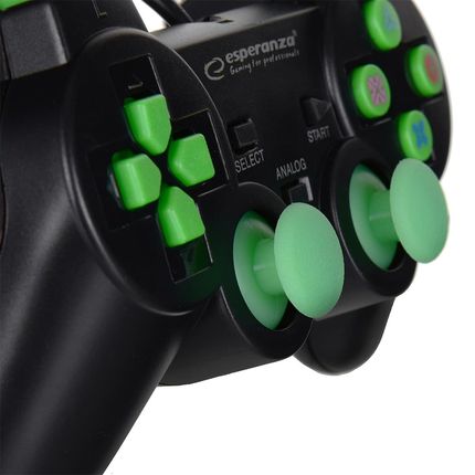 Esperanza Trooper PS3/PC USB Czarno-Zielony (EGG107G) - zdjęcie 3