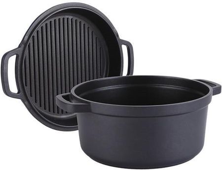 Maestro Garnek Aluminiowy 28Cm + Patelnia Grillowa Mr 4128 - zdjęcie 2