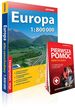 Europa atlas samochodowy 1:800 000 + Pierwsza pomoc - krok po kroku - ilustrowana instrukcja