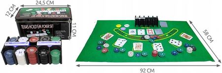 Tactic Pro Poker Texas Holdem Puszka 100 Żetonów - zdjęcie 4
