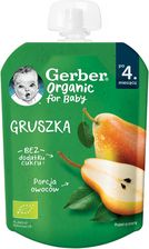 Zdjęcie Gerber Organic Deserek W Tubce Gruszka dla niemowląt po 4 miesiącu 80g - Puławy