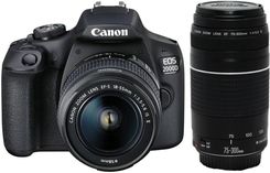 Zdjęcie Canon EOS 2000D czarny + EF-S 18-55mm IS II + EF 75-300mm III - Warszawa