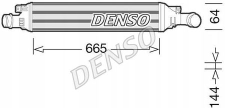 DENSO Chłodnica powietrza doładowującego - intercooler DIT02036 - zdjęcie 2