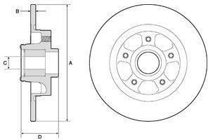 Tarcza Hamulcowa Delphi Tarcza Ham Ty Renault Scenic Iii