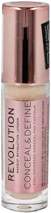 MAKEUP REVOLUTION CONCEAL & DEFINE CONCEALER Korektor w płynie C2 - zdjęcie 6