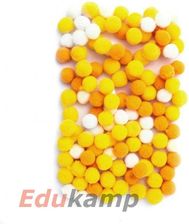 Zdjęcie Pompony poliestrowe DPCRAFT 1cm mix żółty 120szt  - Chojna