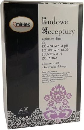 Mir-Lek Ludowe Receptury Równowaga Ph I Zdrowie Błon Śluzowych Żołądka 30 Sasz - zdjęcie 2