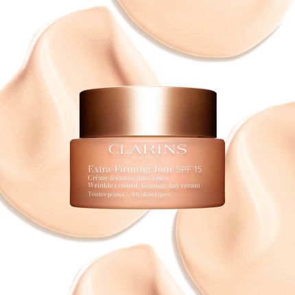 Krem Clarins Extra-Firming Day SPF15 Wygładzający zmarszczki ujędrniający do wszystkich typów cery na dzień 50ml - zdjęcie 4