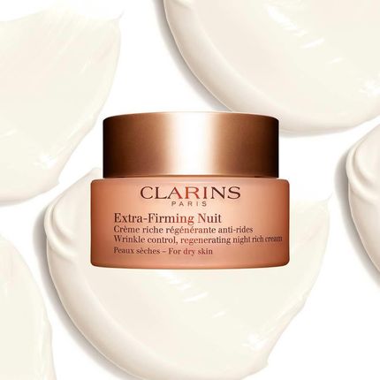 Krem Clarins Extra-Firming Nuit Wygładzający zmarszczki regenerujący do cery suchej na noc 50ml - zdjęcie 5