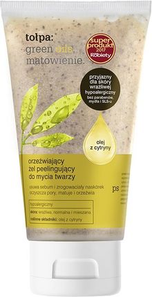 Tołpa. Oils,Matowienie. Orzeźwiający Żel Peelingujący Do Mycia Twarzy 150 ml - zdjęcie 3